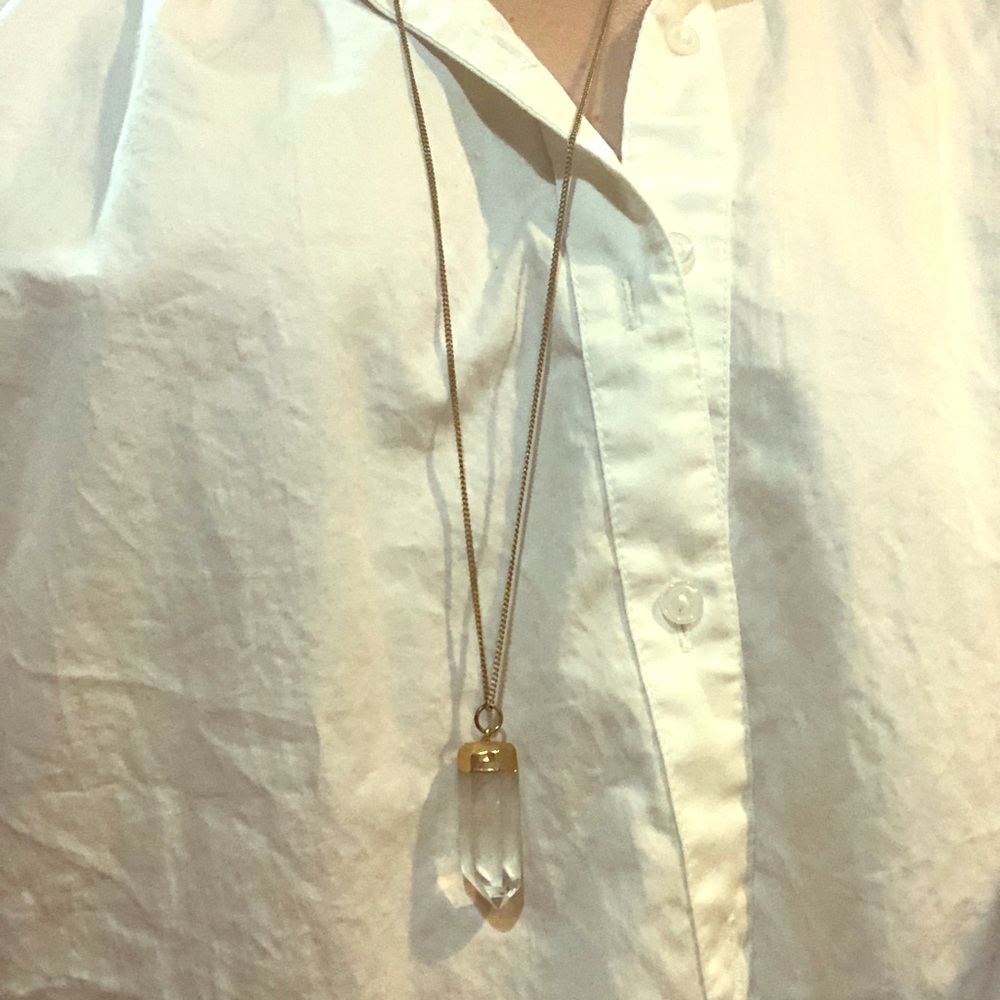 Crystal charm necklace ✨